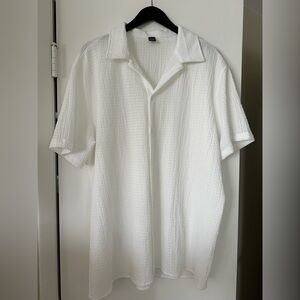 NFINITY White Casual Button Down Shirt